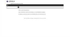 Desktop Screenshot of lekala.de